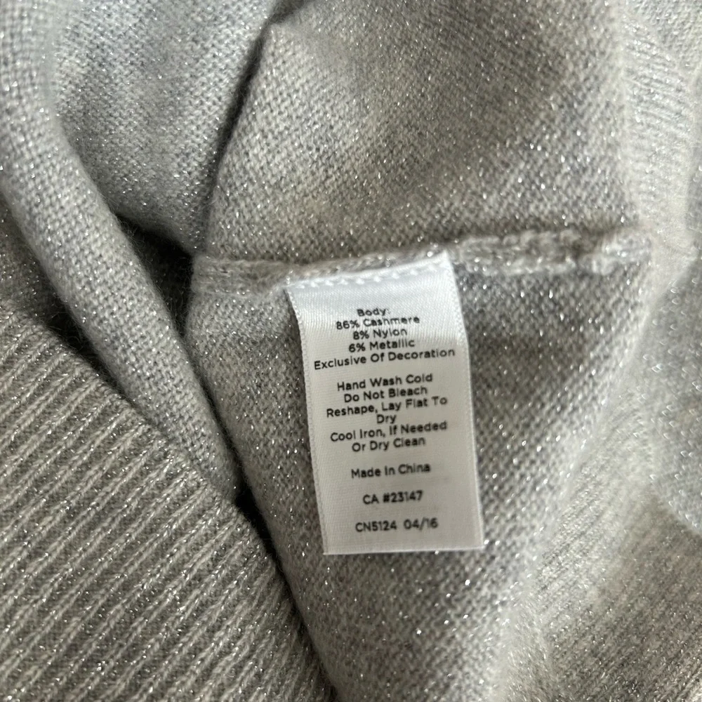 NWT Talbots Audrey Metallic Cashmere Sweater - Picture 8 of 8